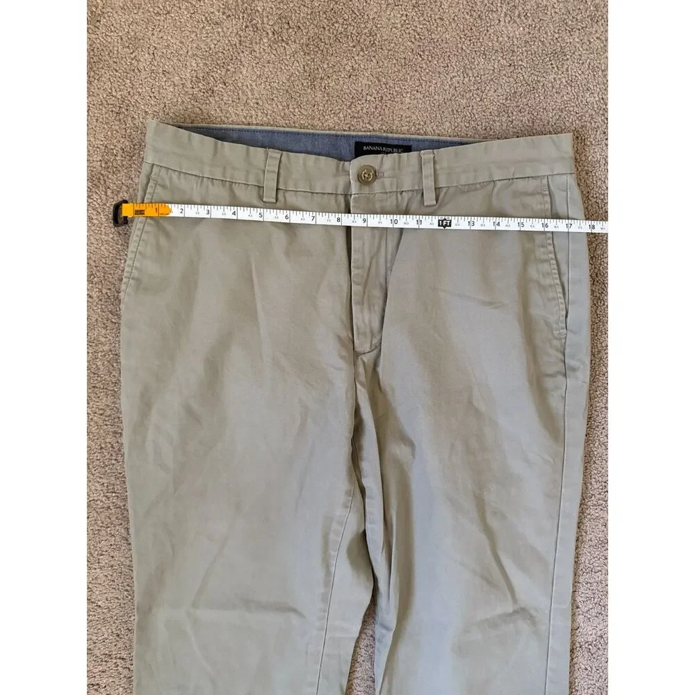Banana Republic Emerson Men’s Chino Pants 34x30 Khaki 100% Cotton